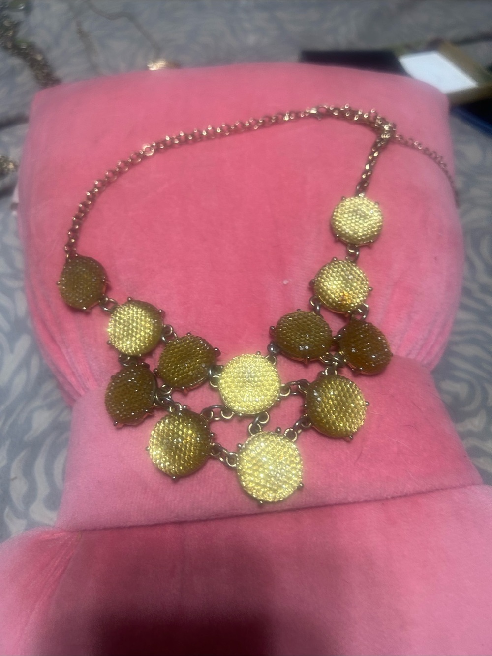 Gold-Tone Disc Statement Necklace - Women Jewelry